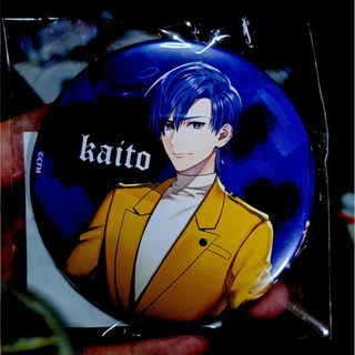 鏡音リンレン　happy 14th birthday　缶バッジ　kaito(バッジ/ピンバッジ)