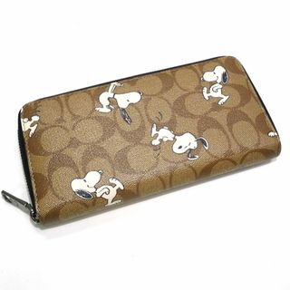 コーチ(COACH)のCOACH PEANUTS スヌーピー コラボ アコーディオン ウォレット(財布)