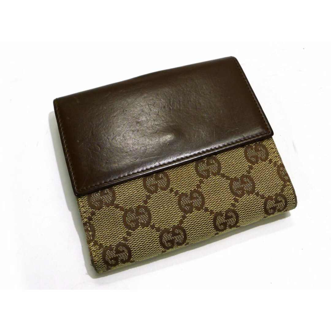 Gucci - GUCCI Wホック 二つ折り コンパクト財布 ジャッキー金具