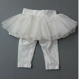 ベビーギャップ(babyGAP)のbabyGAP　チュチュスカートレギンス　アイボリー　60cm(パンツ)