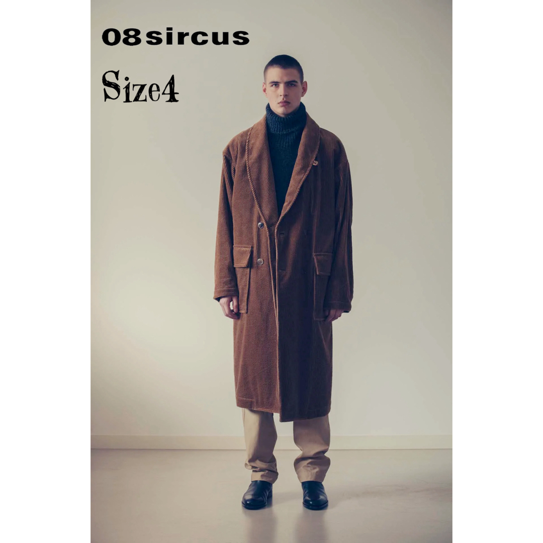 08sircus(ゼロエイトサーカス)の★08sircus 08サーカスDry washed corduroy coat メンズのジャケット/アウター(ステンカラーコート)の商品写真