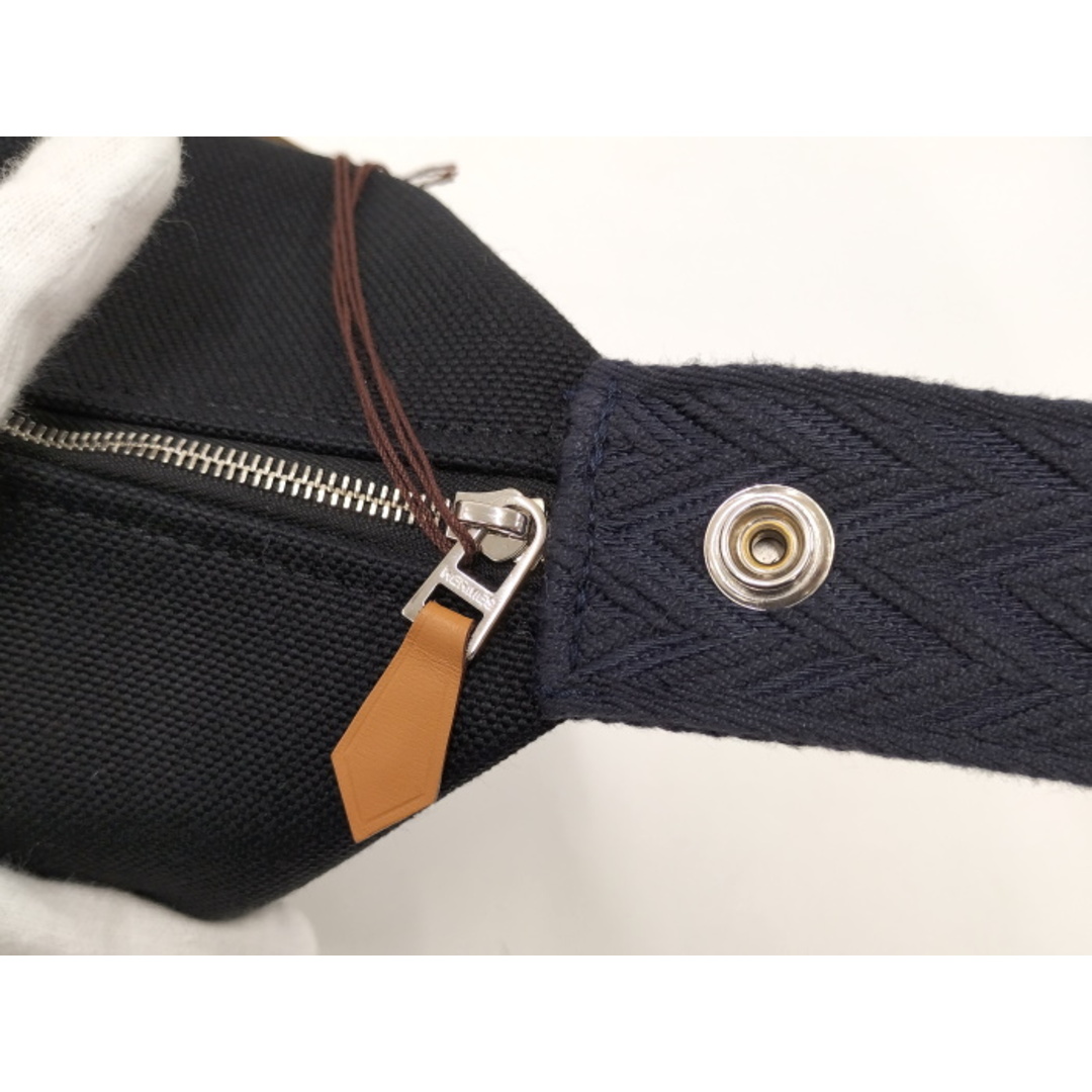 HERMES - HERMES ブリッドアブラックGM ハンドバッグ キャンバス HERMES - HERMES ブリッドアブラックGM ハンドバッグ キャンバス