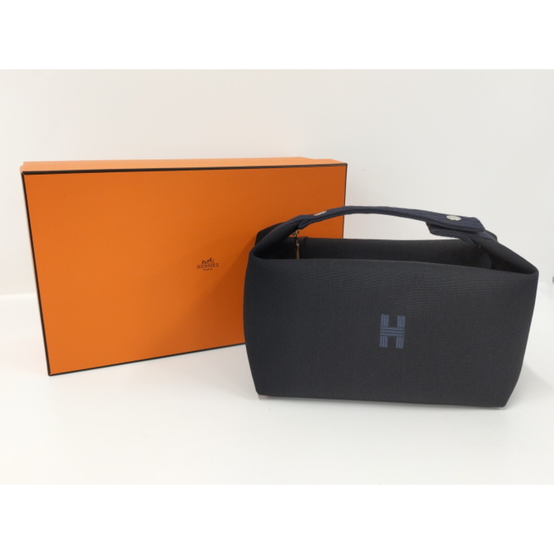 HERMES - HERMES ブリッドアブラックGM ハンドバッグ キャンバス HERMES - HERMES ブリッドアブラックGM ハンドバッグ キャンバス