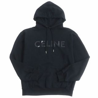 CELINE スタッズ　ロゴ　フーディ　ホワイト　パーカー