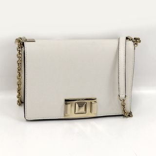 フルラ(Furla)のFURLA ミニ ショルダーバッグ レザー(ラミネート加工) ホワイト(ショルダーバッグ)