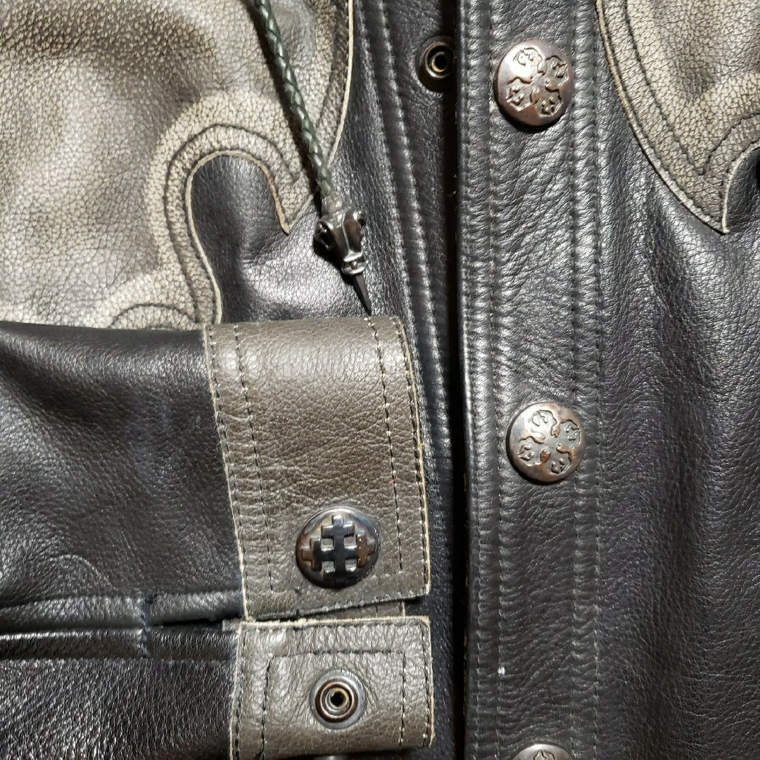 skkin ジャケット　jk  ブルゾン　フード　hyde　最終 メンズのジャケット/アウター(レザージャケット)の商品写真