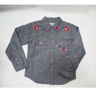 ブーフーウー(BOOFOOWOO)のブーフーウー 長袖 120サイズ 刺繍 デニム(Tシャツ/カットソー)