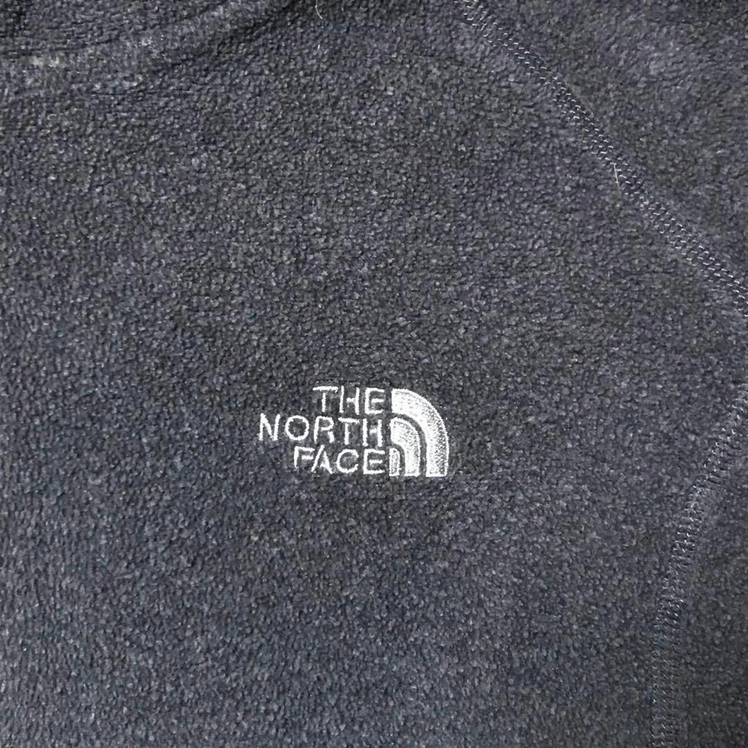 THE NORTH FACE(ザノースフェイス)の【希少デザイン】ノースフェイス ハーフボタンフリースパーカー 黒 K712 レディースのトップス(その他)の商品写真