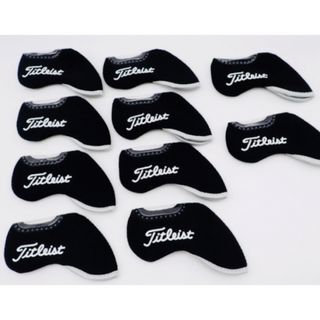 タイトリスト(Titleist)の★ 新品 ★ 窓付 アイアンカバー タイトリスト ブラック 10個セット(クラブ)