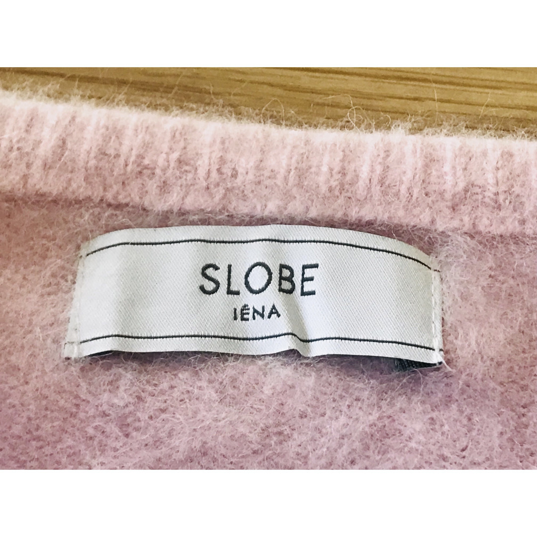 SLOBE IENA(スローブイエナ)のSLOBE IENA ラクーン ピンク　ニット スローブイエナ　ファー レディースのトップス(ニット/セーター)の商品写真