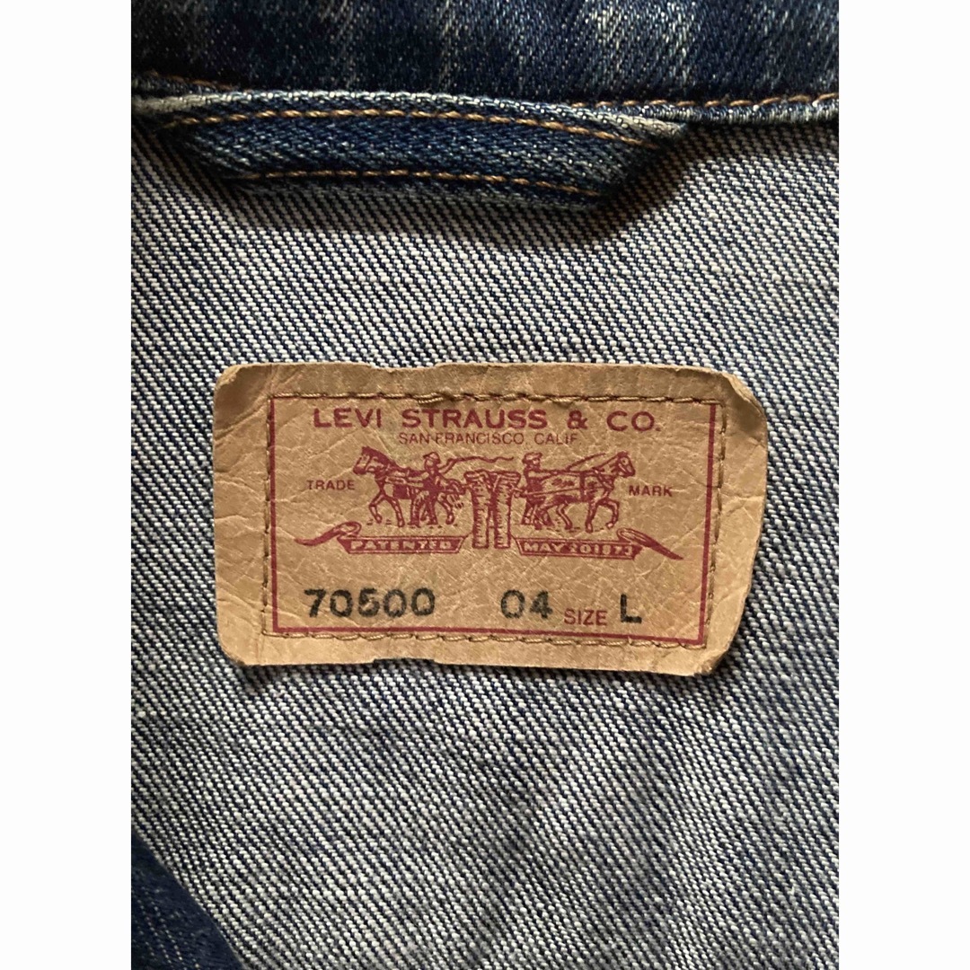 Levi’s 濃紺 クロアチア製 70500-04 デニムジャケット L 3rd