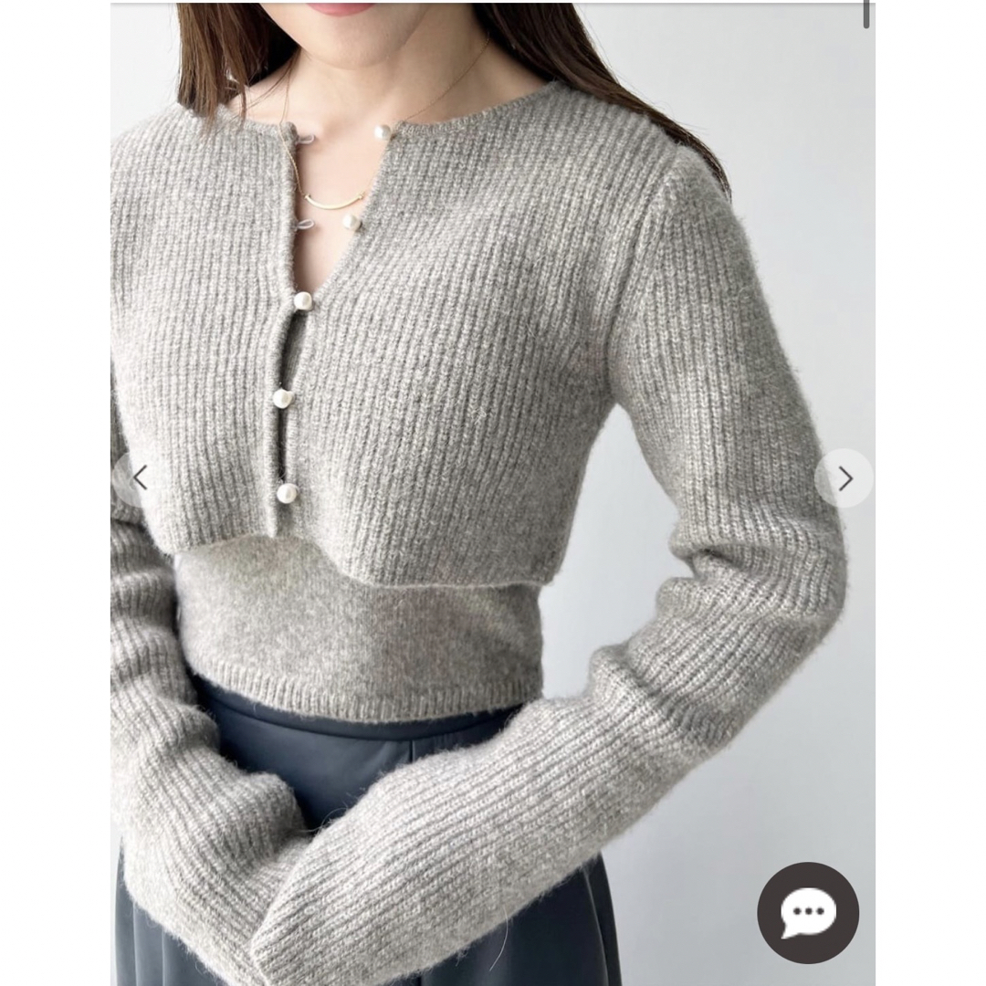 COCO DEAL - 【新品、タグ付き】パールショートカーディガン COCO DEAL - 【新品、タグ付き】パールショートカーディガン