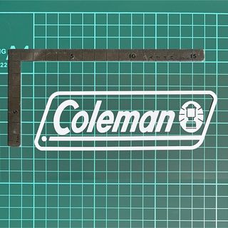 コールマン(Coleman)のアウトドア Coleman コールマン カッティングステッカー　白1枚(その他)