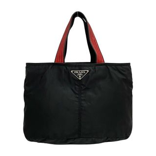 ✨極美品✨PRADA 肩掛け トートバッグ チャーム 自立  ブラック ナイロン