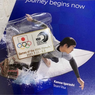 東京2020 オリンピック　サーフィン　ピンバッジ　チケットホルダー(サーフィン)