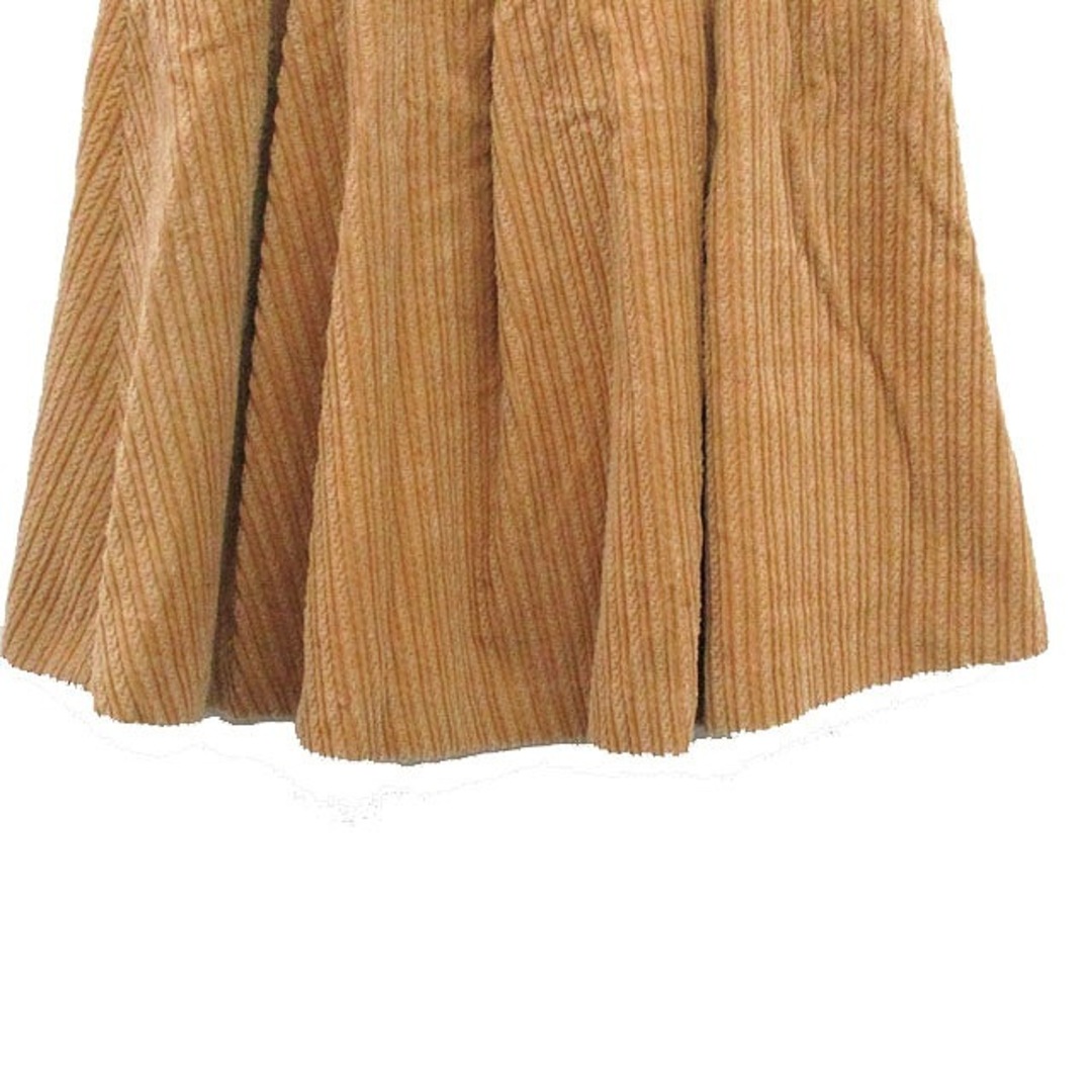 nitca(ニトカ)のニトカ フレア スカート ミニ コーデュロイ コットン F ベージュ /KT15 レディースのスカート(ミニスカート)の商品写真