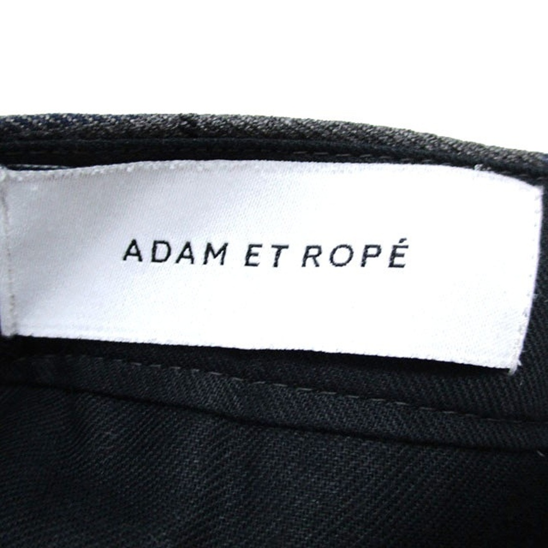 Adam et Rope'(アダムエロぺ)のアダムエロペ テーパード パンツ ウール チェック 38 グレー 灰 /KT10 レディースのパンツ(その他)の商品写真