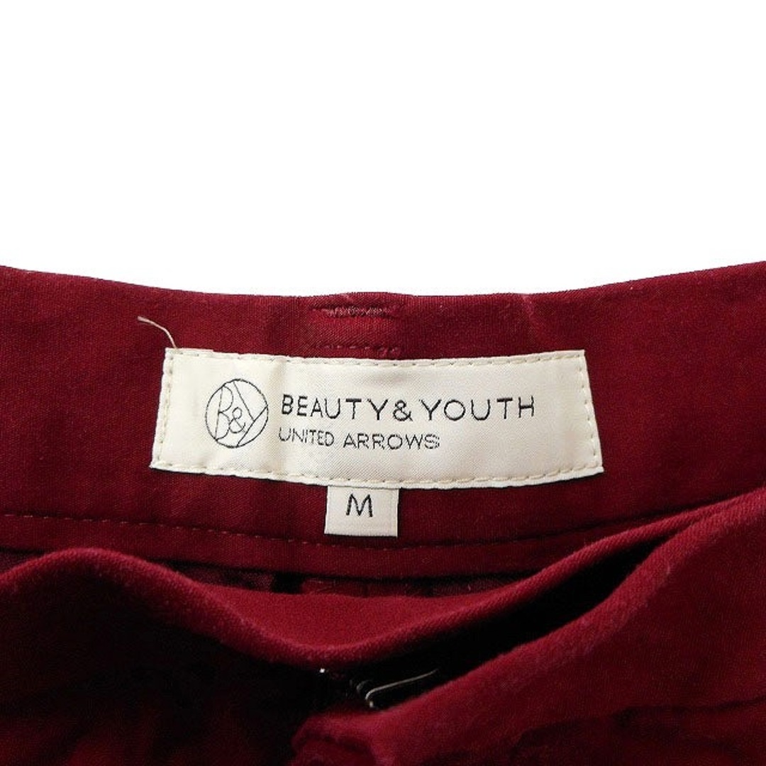 BEAUTY&YOUTH UNITED ARROWS(ビューティアンドユースユナイテッドアローズ)のB&Y ユナイテッドアローズ BEAUTY&YOUTH ワイド ハーフパンツ 赤 レディースのパンツ(ショートパンツ)の商品写真