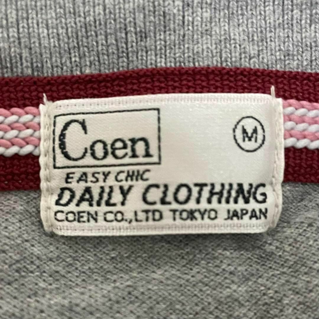 coen(コーエン)の【大人気アイテム◎】Coen ワンポイントポロシャツ　M　グレー　綿100% レディースのトップス(Tシャツ(半袖/袖なし))の商品写真