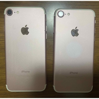アイフォーン(iPhone)のiPhone7 ローズゴールド ジャンク パーツ取り(スマートフォン本体)