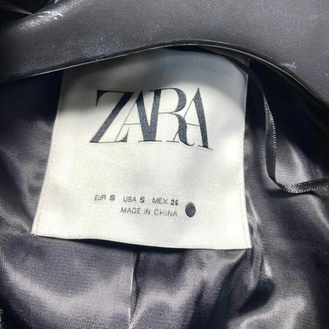 ZARA(ザラ)の【極美品】ZARA テディベア　コート　ロング　モスグリーン　Mサイズ相当 レディースのジャケット/アウター(ロングコート)の商品写真