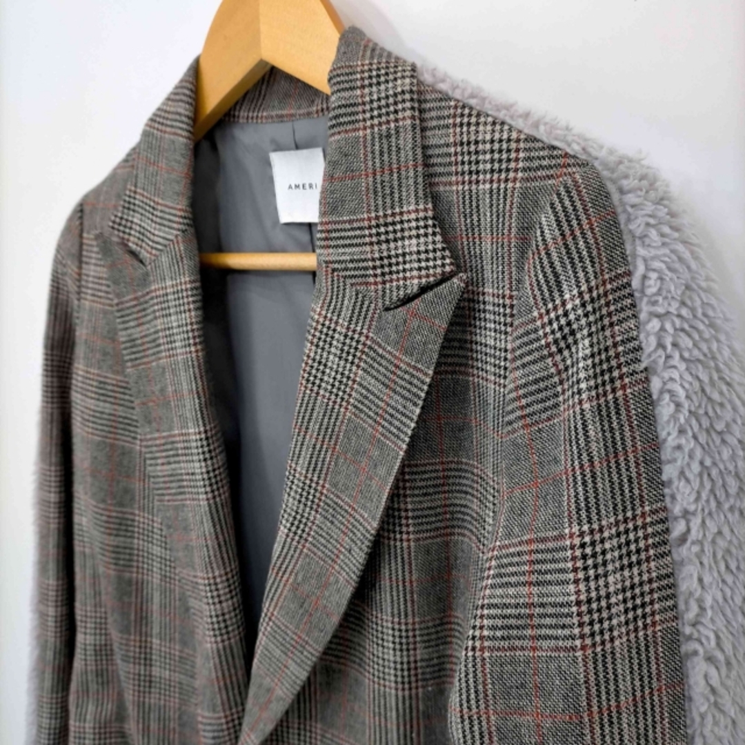 Ameri VINTAGE(アメリヴィンテージ)のAMERI(アメリ) 18AW FUR LINE GLEN CHECK COAT レディースのジャケット/アウター(その他)の商品写真