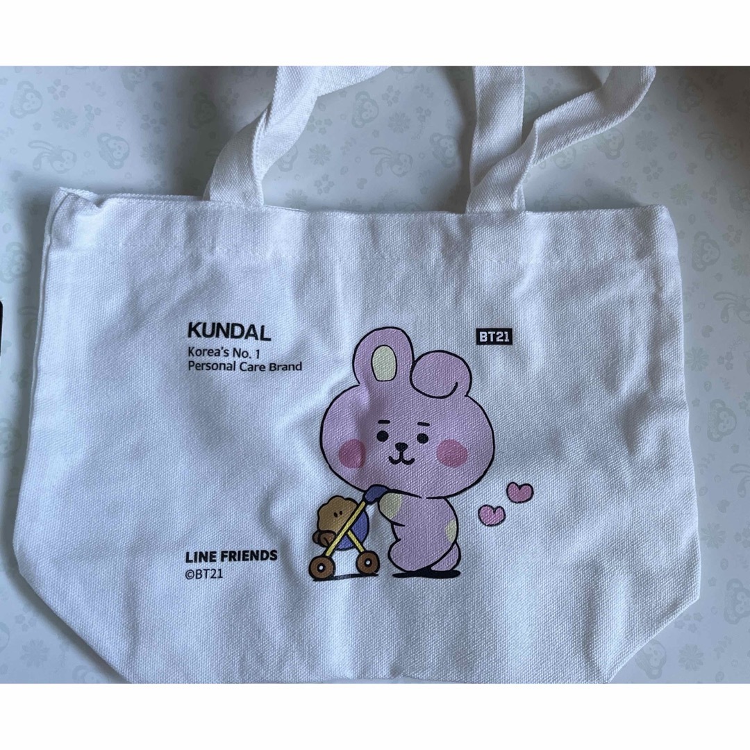 BT21(ビーティーイシビル)のBT21 COOKY SHOOKY トートバッグ　エコバッグ エンタメ/ホビーのおもちゃ/ぬいぐるみ(キャラクターグッズ)の商品写真