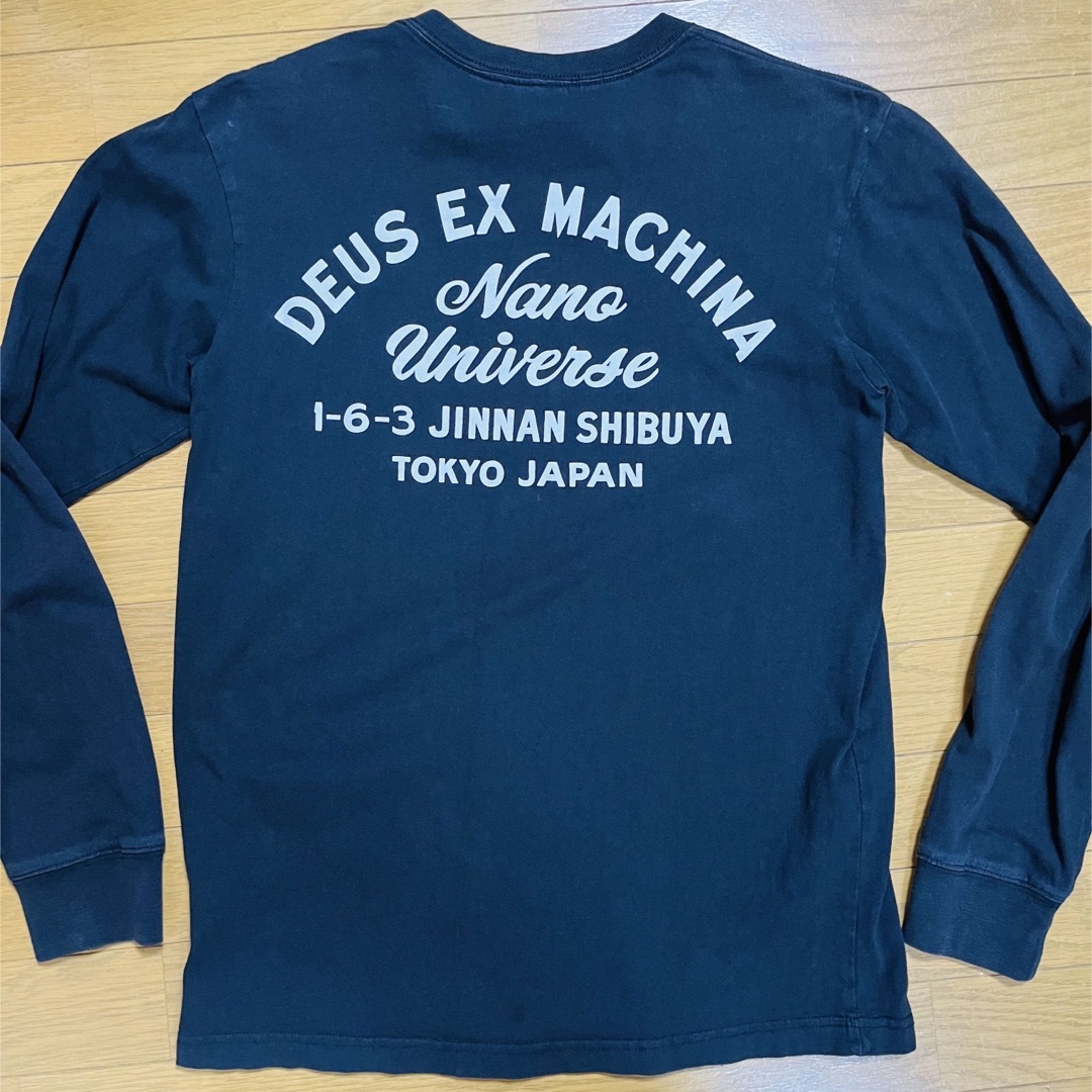 Deus ex Machina(デウスエクスマキナ)のnano universe DEUS EX MACHINA ロンT／Mサイズ／黒 メンズのトップス(Tシャツ/カットソー(七分/長袖))の商品写真