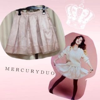 マーキュリーデュオ(MERCURYDUO)のMERCURYDUO♡オーガンジーSK(ミニスカート)