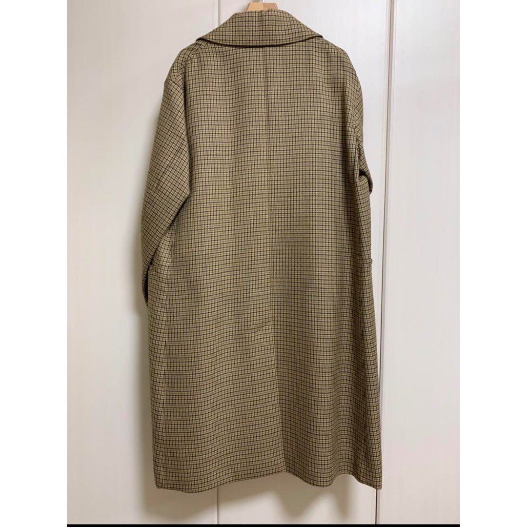 AURALEE 17AW DOUBLE FACE CHECK LONG COAT メンズのジャケット/アウター(チェスターコート)の商品写真