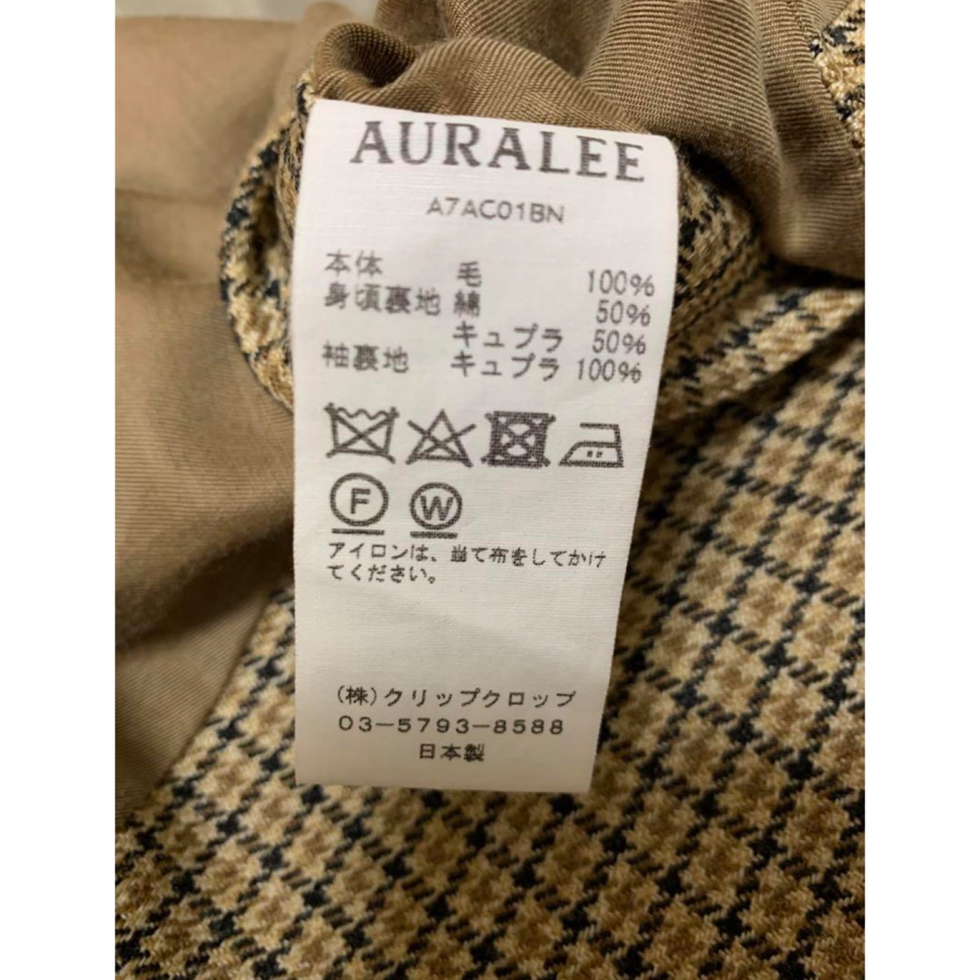 AURALEE 17AW DOUBLE FACE CHECK LONG COAT メンズのジャケット/アウター(チェスターコート)の商品写真