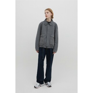 MILLOCrop Minimal Jacket [Vintage Gray](ノーカラージャケット)