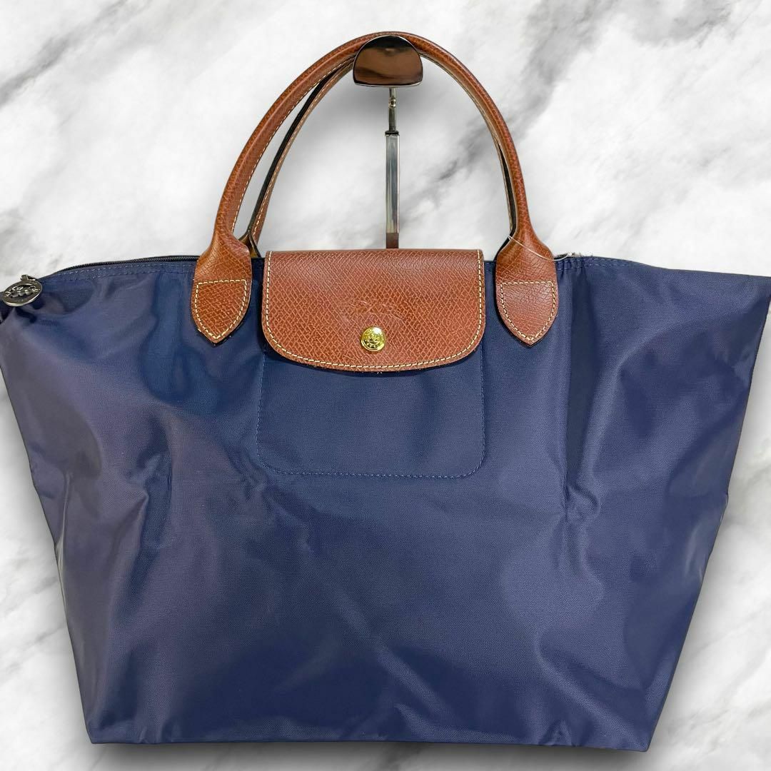 LONGCHAMP(ロンシャン)の【タグ付き未使用】ロンシャン　ルプリアージュ　トートバッグ　ナイロン　ネイビー レディースのバッグ(トートバッグ)の商品写真