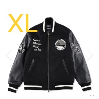 ヒステリックグラマー(HYSTERIC GLAMOUR)のウィンダンシー ヒステリックグラマー バーシティジャケット XL 黒(スタジャン)