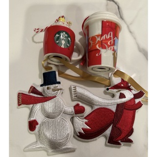 スターバックスコーヒー(Starbucks Coffee)のスタバ クリスマス オーナメント ツリー飾り(置物)