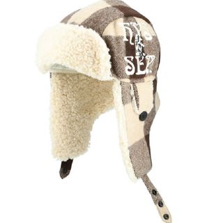 ヒステリックグラマー(HYSTERIC GLAMOUR)のWind and sea hys Flight Cap "Beige" 完売品(キャップ)