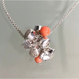 スタージュエリー(STAR JEWELRY)の◆新品仕上げ済★スタージュエリー◆シルバー 925◆ネックレス◆サンゴ 珊瑚◆(ネックレス)