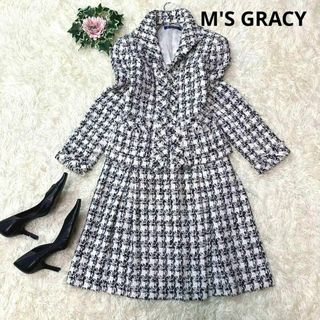 エムズグレイシー　M'sgraycy  ツイードワンピース　入学式　結婚式　式典