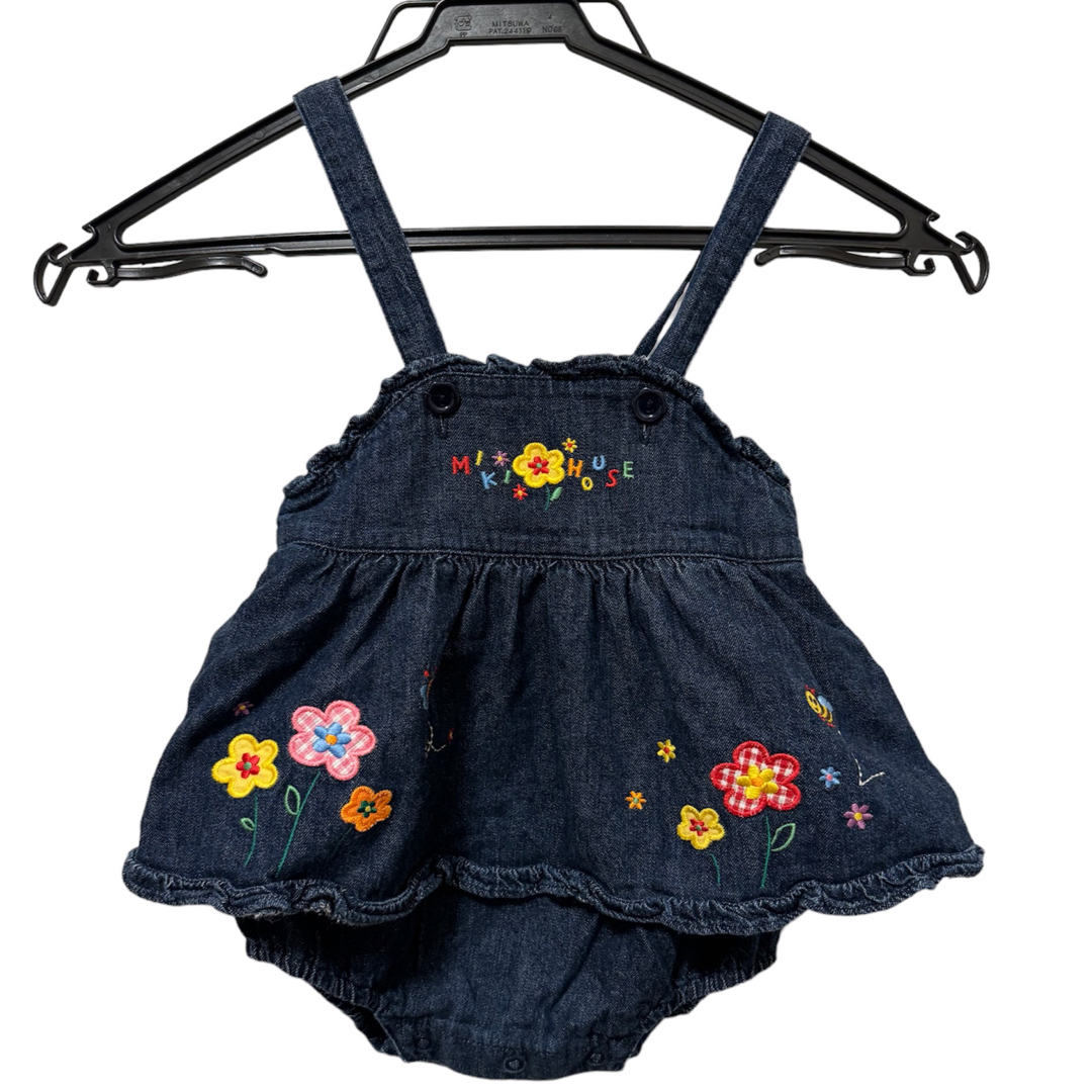 mikihouse(ミキハウス)の85size MIKIHOUSE ミキハウス デニム キッズ/ベビー/マタニティのキッズ服女の子用(90cm~)(スカート)の商品写真