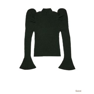 herlipto Twist Cut-Out Rib Knit Top