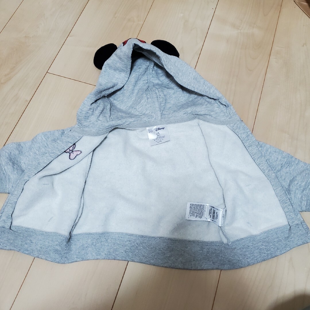 babyGAP(ベビーギャップ)の新品 gap ミニー パーカー 裏起毛 80 Disney キッズ/ベビー/マタニティのベビー服(~85cm)(トレーナー)の商品写真