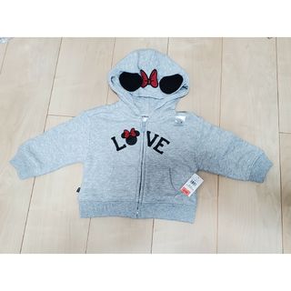 ベビーギャップ(babyGAP)の新品 gap ミニー パーカー 裏起毛 80 Disney(トレーナー)