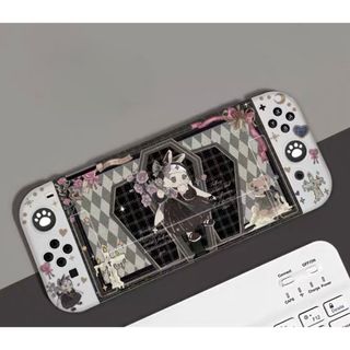 地雷系 うさぎ Switch カバー ブラック 黒(その他)