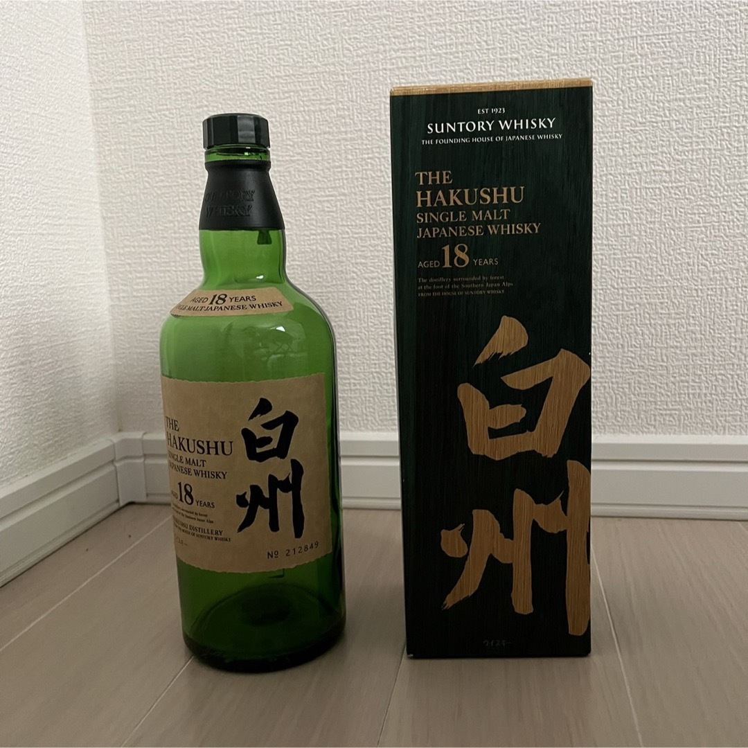 白州 18年 空ボトル 箱食品/飲料/酒 - ウイスキー