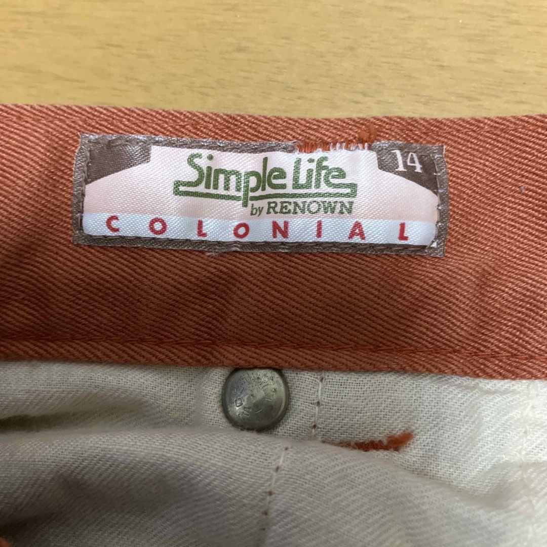 SIMPLE LIFE(シンプルライフ)のスカート　くすみレッド レディースのスカート(ひざ丈スカート)の商品写真