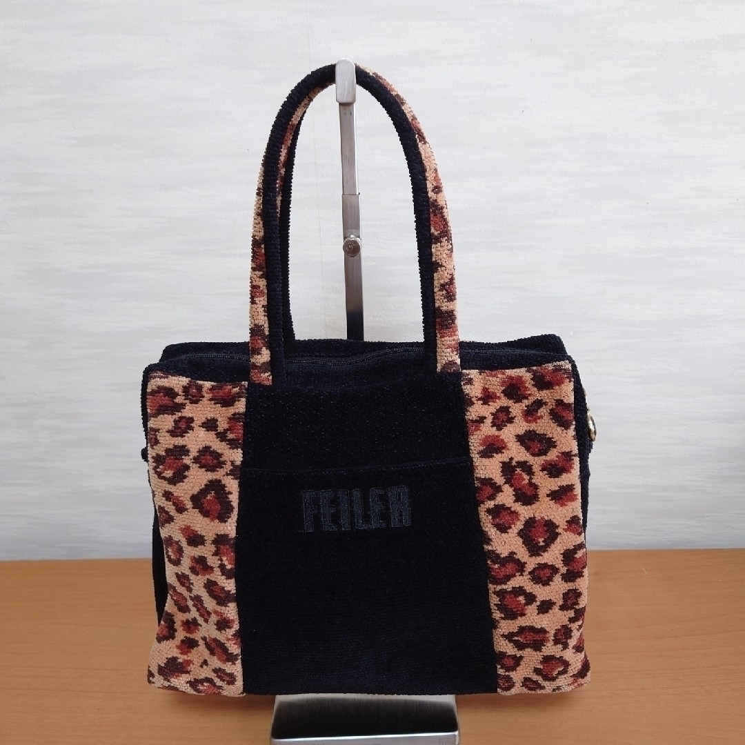 FEILER(フェイラー)のレア♡ FEILER フェイラー トートバッグ ② レオパード シュニール織り レディースのバッグ(トートバッグ)の商品写真