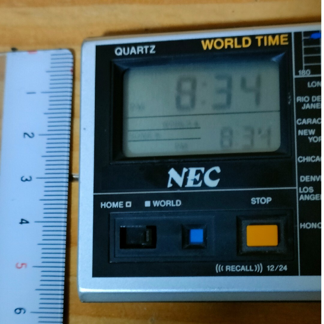 NECトラベル世界時計 インテリア/住まい/日用品のインテリア小物(置時計)の商品写真