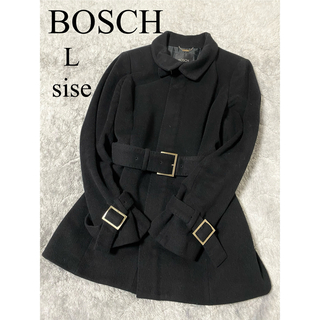 ボッシュ(BOSCH)のボッシュ　ベルテッドコート　ショートコート　40 L 大きいサイズ　アンゴラ混(ピーコート)