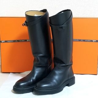 エルメス(Hermes)のHERMES♡レア黒金具！雑誌掲載ジャンピングブーツ(ブーツ)