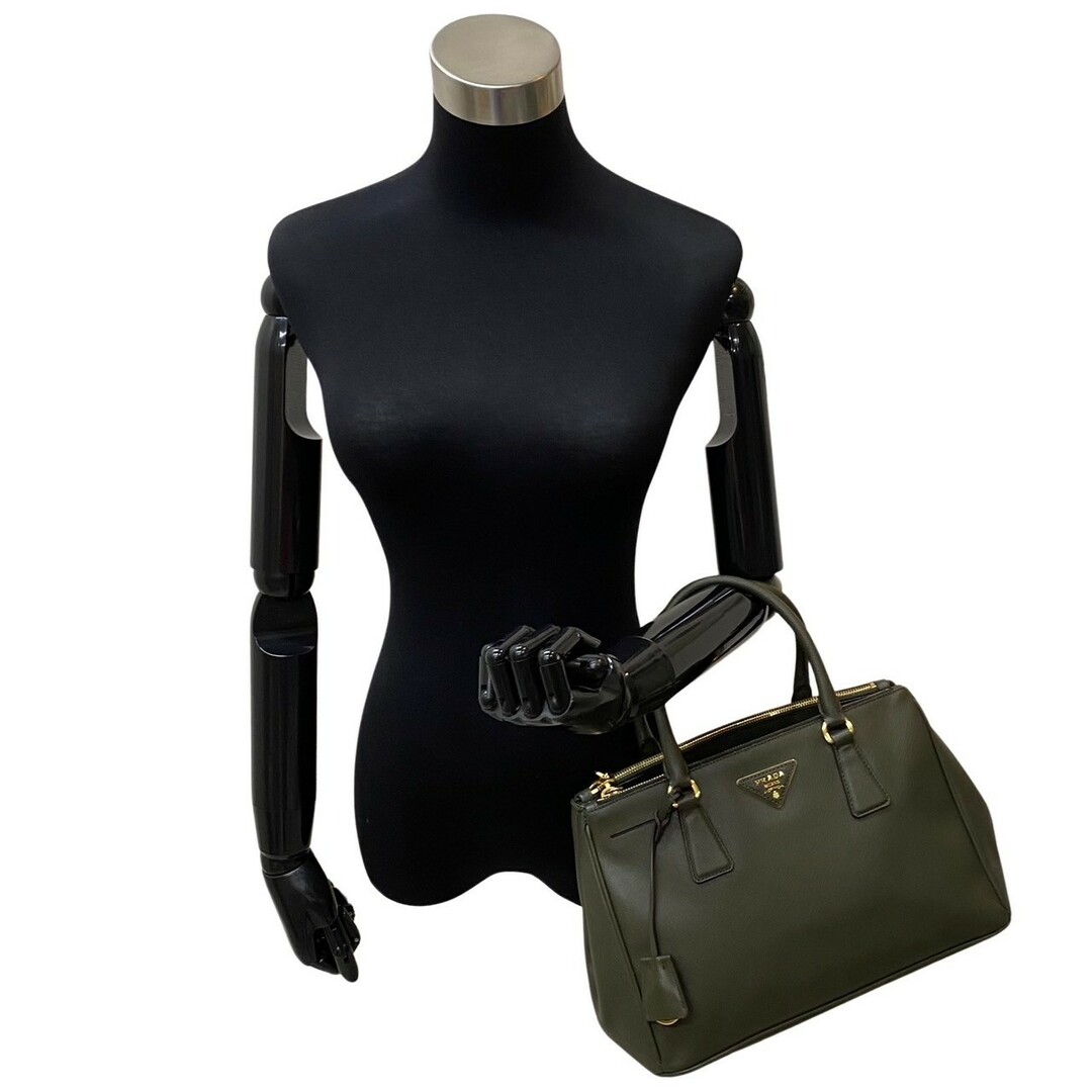 PRADA - 極 美品 袋付 PRADA プラダ 三角ロゴ 金具 サフィアーノレザー